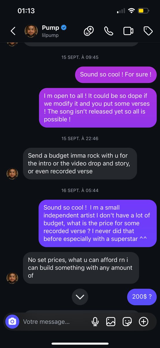 perche_artiste's tweet photo. I just wanna said that @lilpump post story pretending to support and then he scam people. #lilpump #scam #lie 

What a support for young artist  🤮 https://t.co/eNSVenvCLO