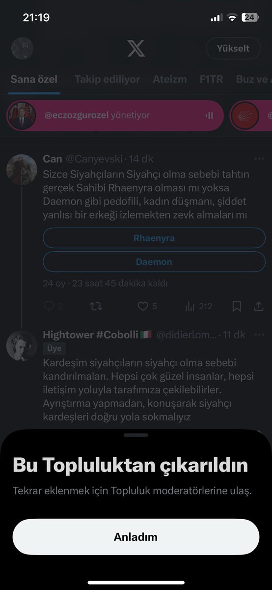 Yine doğruları tükürecektim ama daha önce konuştuğum için kovulmuşum, ne diyelim doğruyu söyleyeni 9 köyden kovarlarmış. Tüm siyahçılar en ağır hakaretleri hakediyorlar.