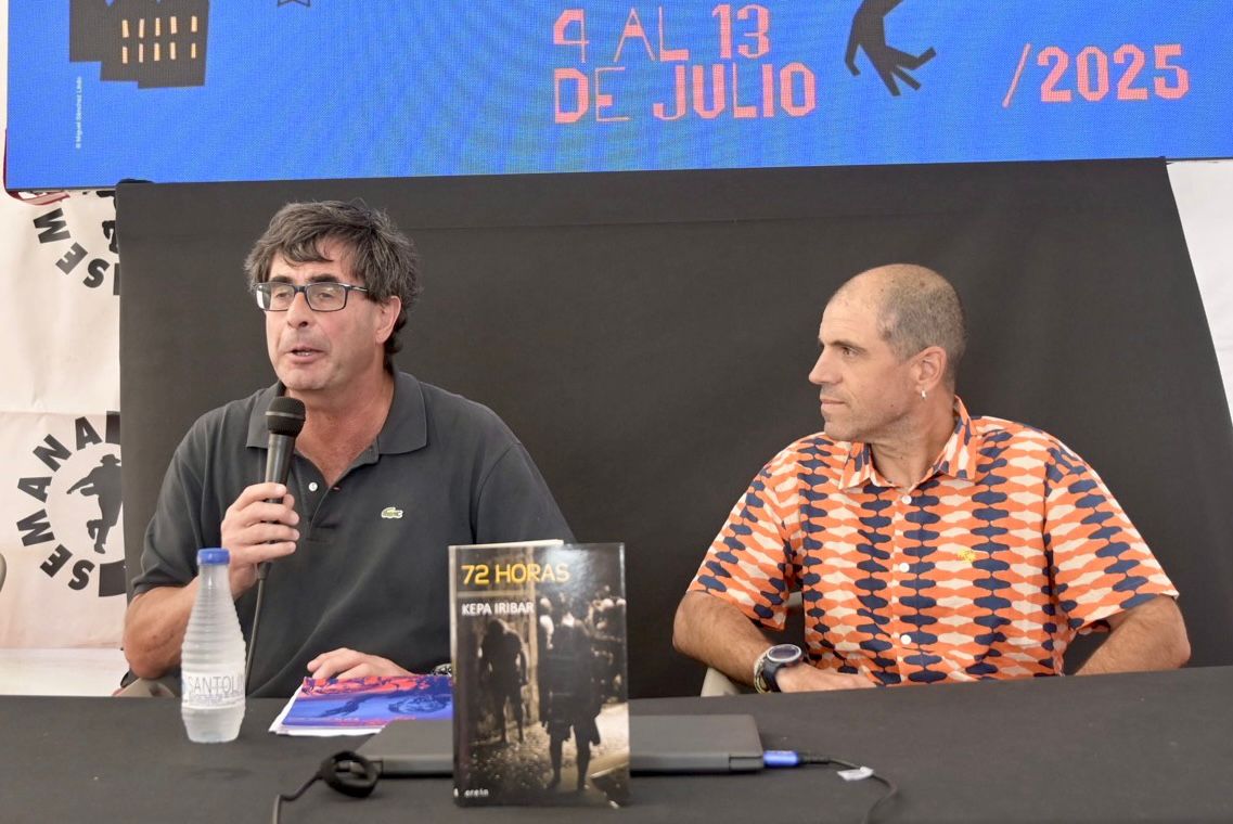 "72 horas", de Kepa Iribar.
Con Javier Sagastiberri.
Tensión, crítica y narrativa al límite en la Carpa de Culturas.

#SemanaNegra2025 #KepaIribar #72Horas #JavierSagastiberri #CarpaDeCulturas #Gijón #CulturaCrítica