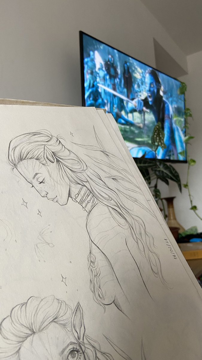 mftfernandez22's tweet image. Esses dias tava passando Avatar na globo, e lembrei de um sketchbook que tenho inteirinho na temática cinema 📽
Minha Neytiri: 💙
