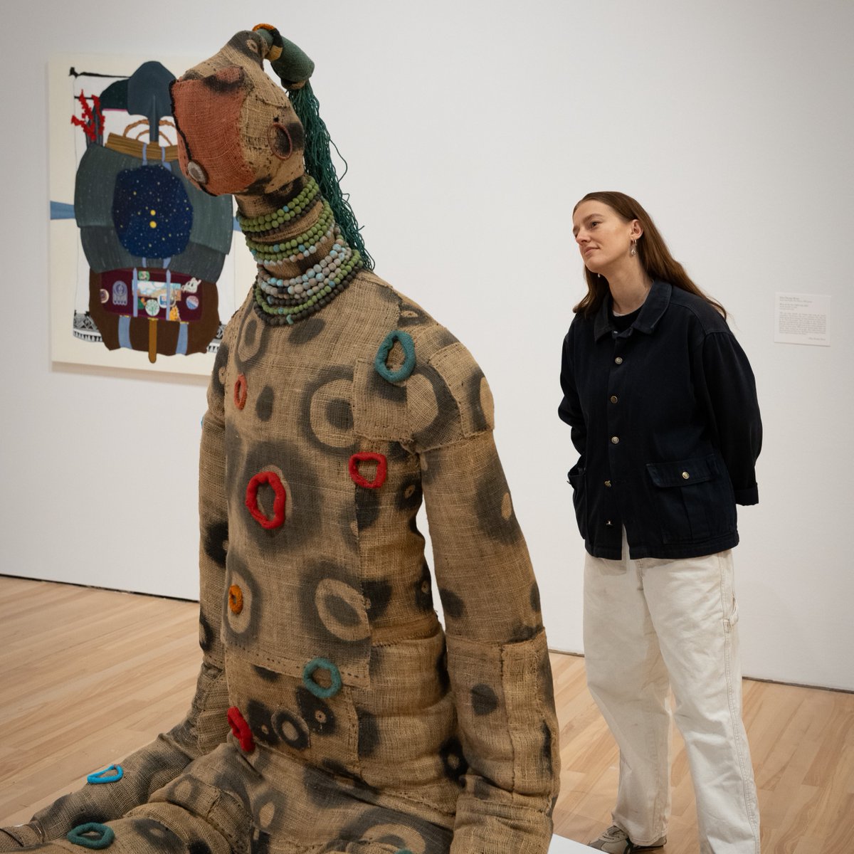 Who are these fantastical figures? Artist Nora Naranjo Morse constructed these "Healers" as part of a project during the COVID-19 pandemic. On view until 7/20 in "Nora Naranjo Morse and Eliza Naranjo Morse: Lifelong" as part of "In Creative Harmony" → blantonmuseum.org/ich