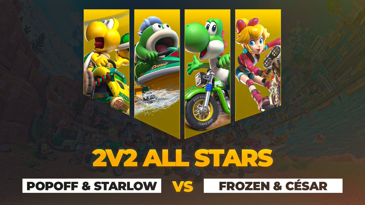 TeamWorldFriend's tweet image. ⭐ 2v2 ALL STARS - Première édition ⭐
🇫🇷 @starlowkun - @zPopoff_ 🇫🇷
VS
🇺🇸 @frozuppy - @cesaarrrr_ 🇪🇸
Rendez-vous à 21h ici :
▶️twitch.tv/worldfriendtv1