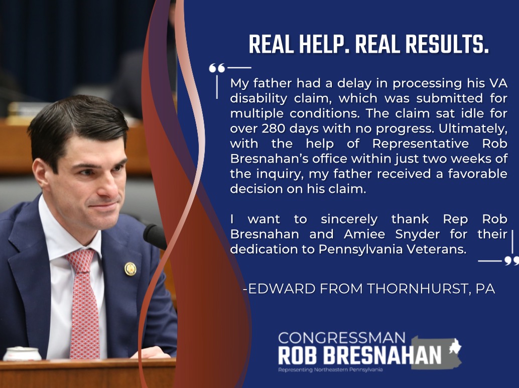 Congressman Rob Bresnahan Jr. (@repbresnahan) on Twitter photo A voice from one of our own in the 8th district. We are honored to help and always ready to advocate for you. A voice from one of our own in the 8th district. We are honored to help and always ready to advocate for you.