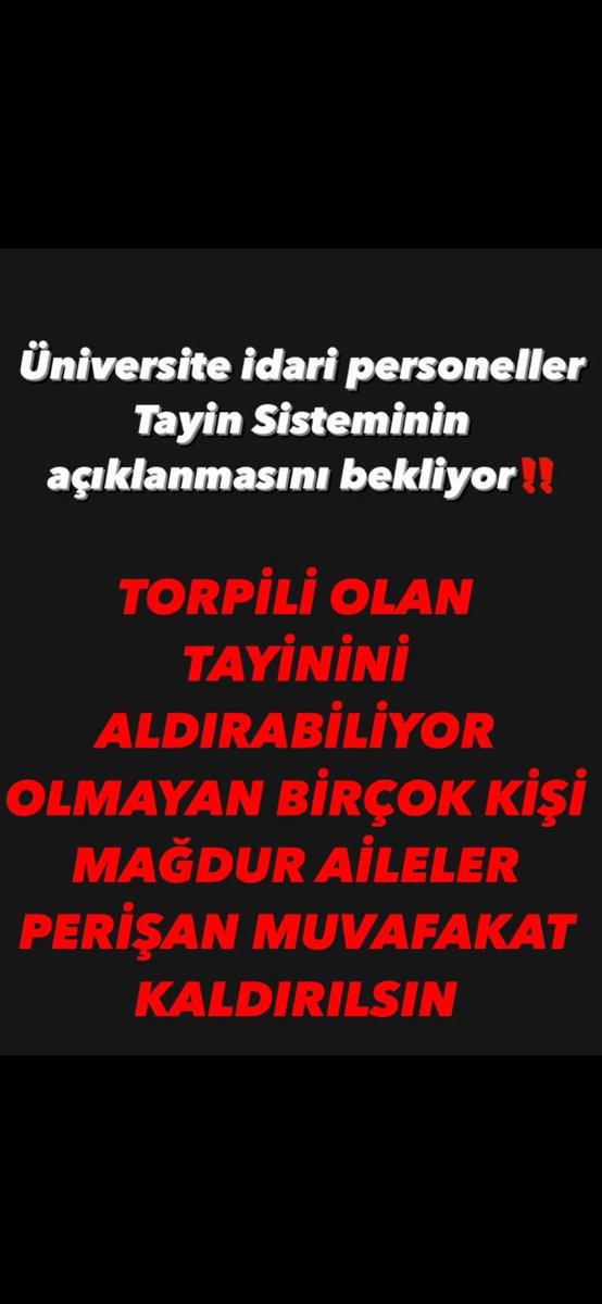 #UnvMemBedelliTayin