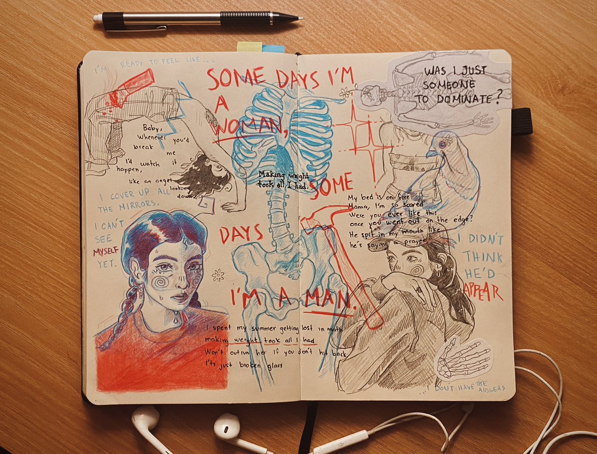 brnotsuu's tweet photo. AOTY IN MY SOUL @lorde 🩻🧬✨
#sketchbook #virgin #fanart https://t.co/NbdpHThaMx