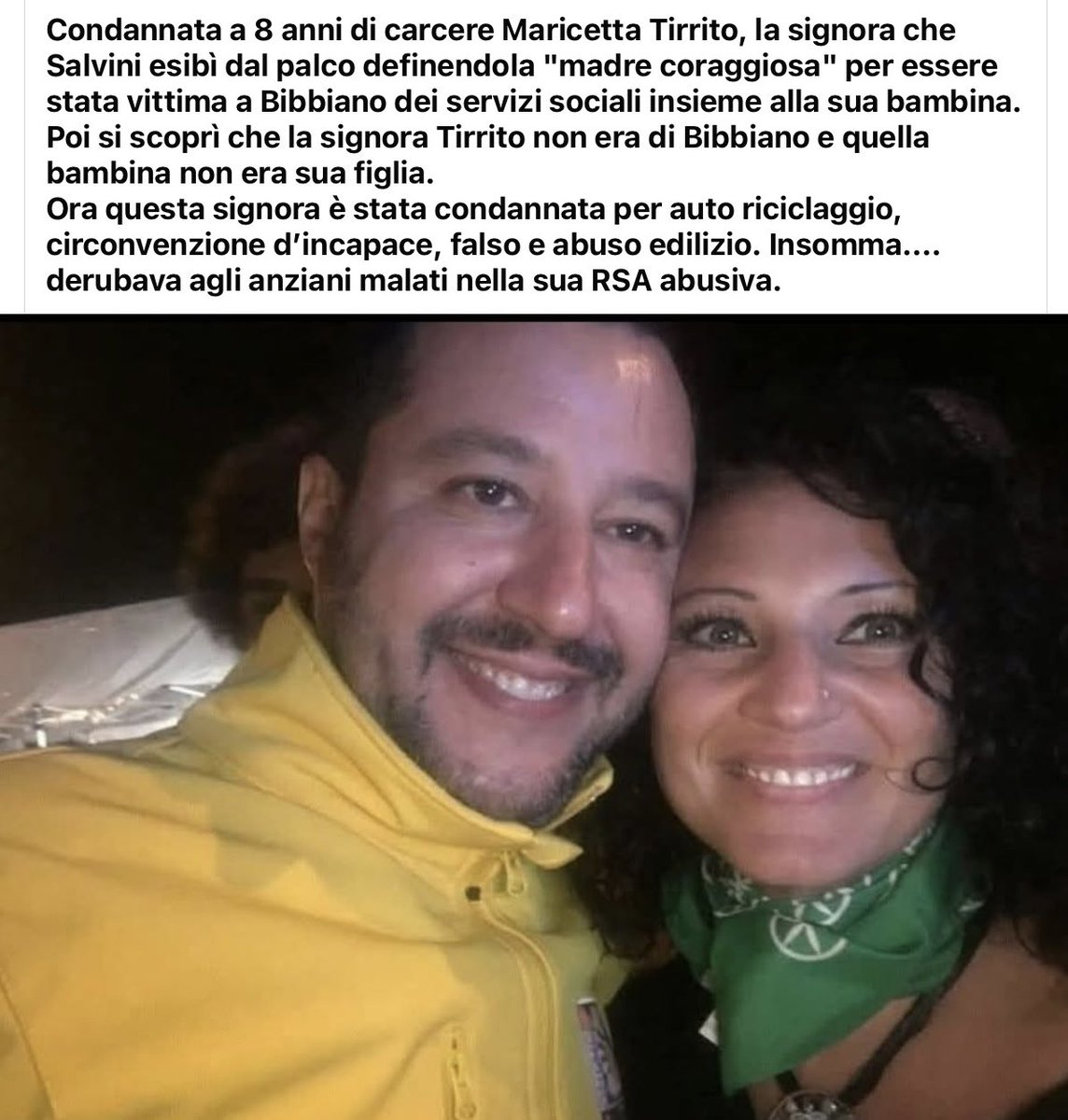 LReggi's tweet photo. #Bibbiano
#perliamodibibbiano
 #salvini
#meloni_vergogna_nazionale https://t.co/D3TO1EEGWB