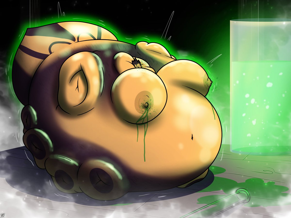 A little spider inflating after touching something she shouldn't have...

(HD here):
deviantart.com/unknown80000/a…

#inflationfetish #inflation_fetish