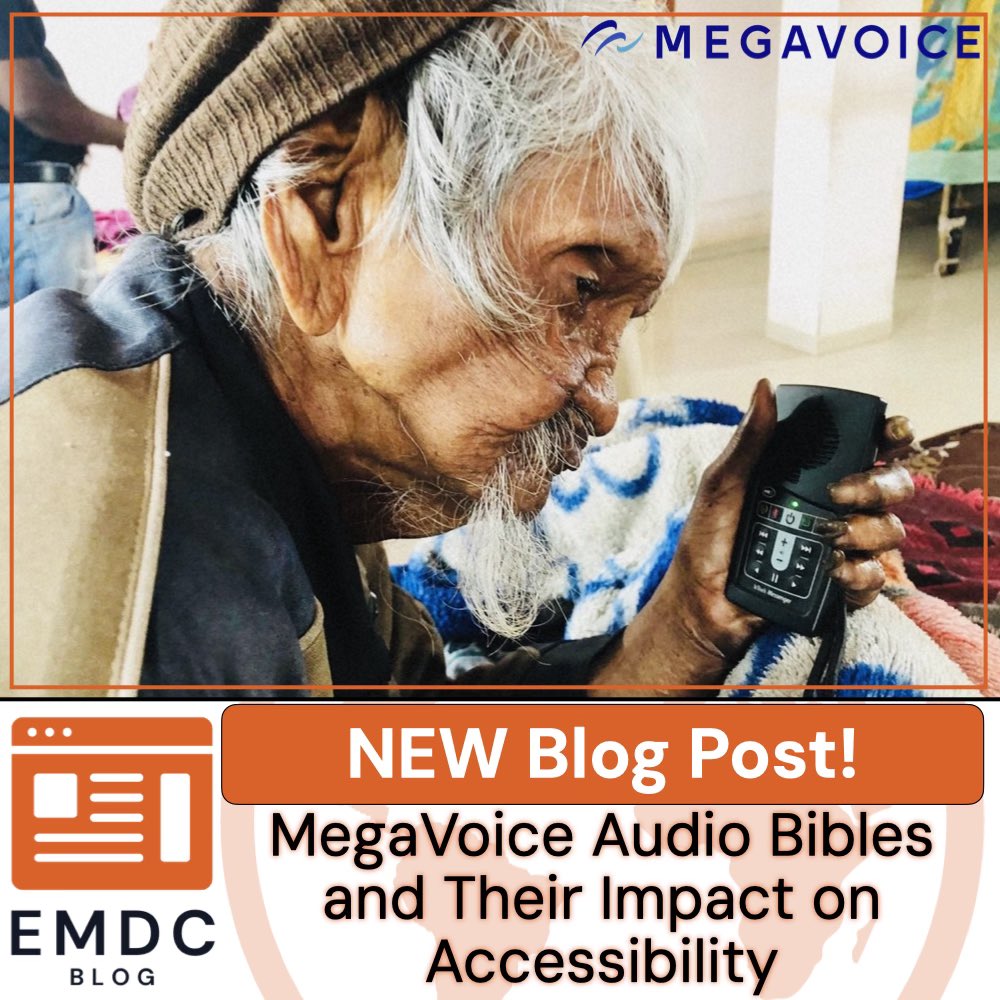 EMDCCommunity's tweet photo. MegaVoice Audio Bibles and Their Impact on Accessibility
In a world where access to texts is often limited by physical or cognitive challenges, MegaVoice audio Bible devices stand as beacons of accessibility. These… READ MORE… https://t.co/pwREFsfhdJ
#emdc
#emdccommunity https://t.co/hxyRdOoB76