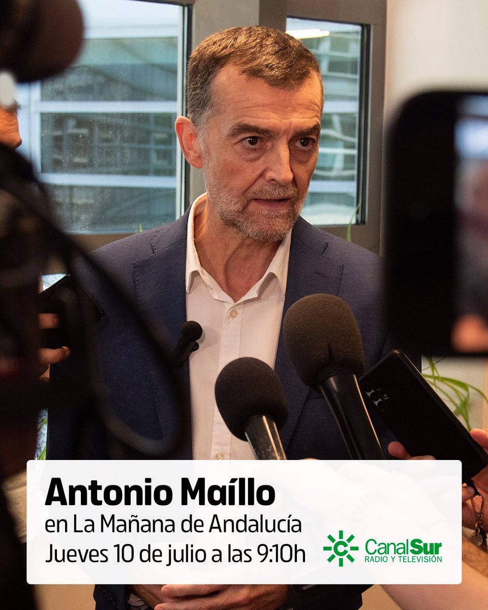 Antonio Maíllo 🇪🇭🔻 (@mailloantonio) on Twitter photo El Pleno de hoy nos deja una certeza: avanzar es posible con voluntad. Las propuestas de <a href="/IzquierdaUnida/">Izquierda Unida🔻🇵🇸</a> contra la corrupción serán una realidad.
Mañana lo comentamos en <a href="/CanalSurRadio/">Canal Sur Radio</a>.
📻Puedes seguir la entrevista en directo en este enlace canalsur.es/radio_directo-… El Pleno de hoy nos deja una certeza: avanzar es posible con voluntad. Las propuestas de <a href="/IzquierdaUnida/">Izquierda Unida🔻🇵🇸</a> contra la corrupción serán una realidad.
Mañana lo comentamos en <a href="/CanalSurRadio/">Canal Sur Radio</a>.
📻Puedes seguir la entrevista en directo en este enlace canalsur.es/radio_directo-…