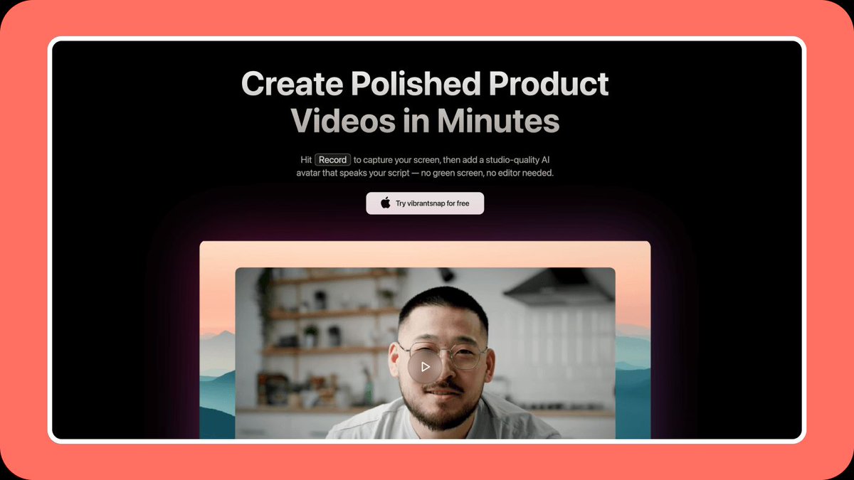 the_lucag's tweet image. No camera, no studio, no problem.
In the latest NTSOT, I featured Vibrantsnap (by @healsha), a tool that turns screen recordings into pro-level videos with avatars, effects, and voiceovers.
Perfect for creators and marketers