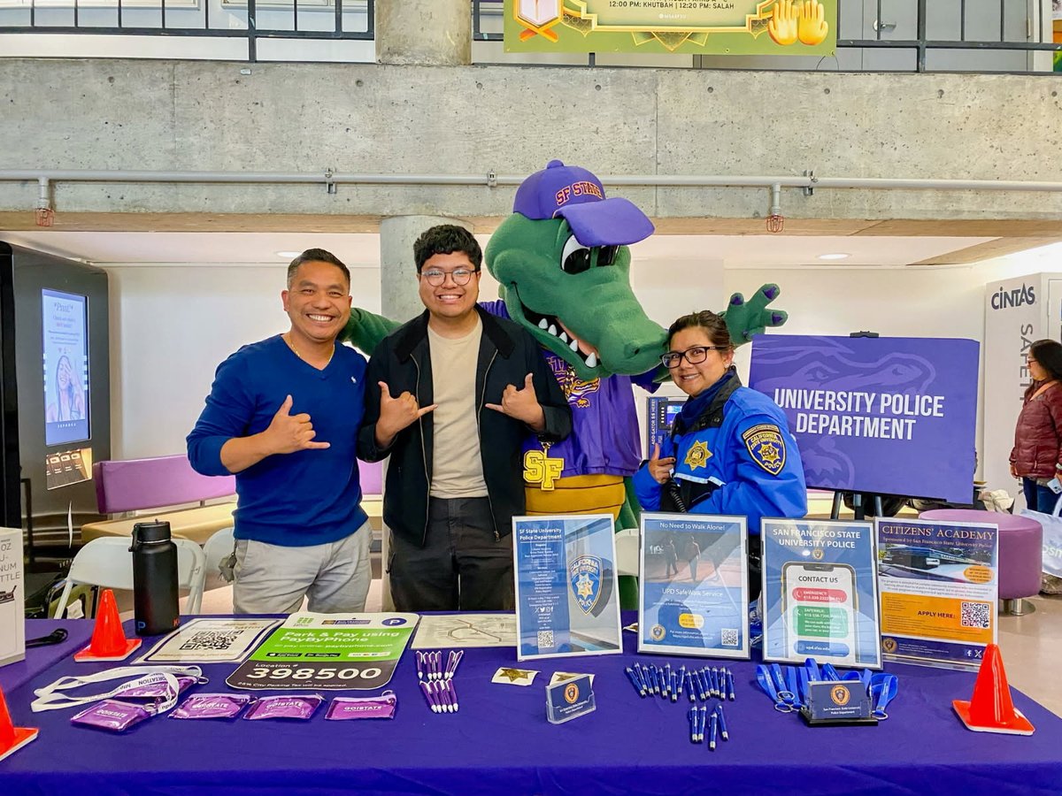 We are excited to welcome our Gators during orientation. Can't wait to see our students soon.
 
#welcomesfstategators #sfstatepd