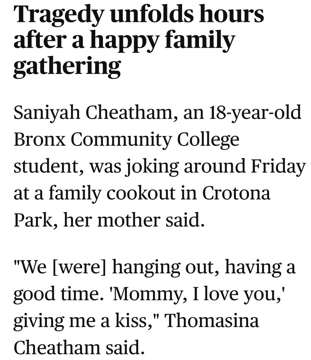 PplsCityCouncil's tweet photo. RIP Saniyah Cheatham, an 18-year-old Bronx Community College student murdered by NYPD this weekend.

Fuck the pigs. Abolition now. https://t.co/ZsEJVBxrrI