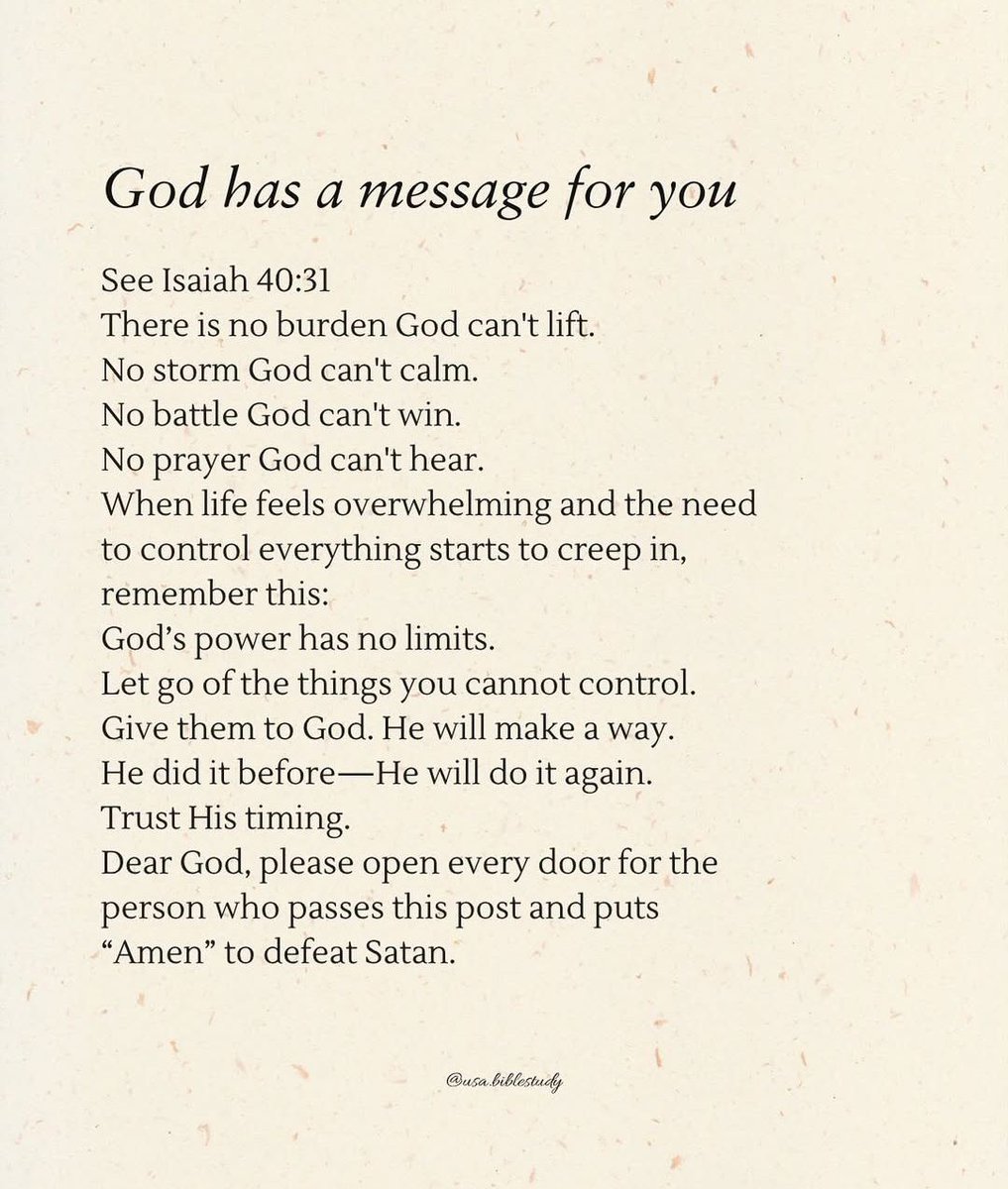 God has a message for you