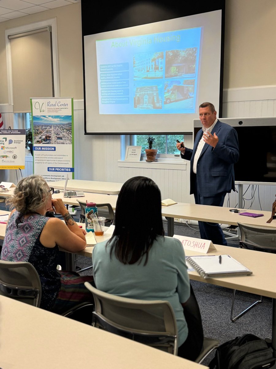 VA Rural Center (@varuralcenter) on Twitter photo “Rural VA more recently is seeing an uptick in growth. While a positive trend, it puts more emphasis on a need for more affording housing inventory.”
Chris Thompson, Director of Strategic Housing with <a href="/VirginiaHsg/">Virginia Housing</a> shared with #VRLI housing trends and the impact in rural areas. “Rural VA more recently is seeing an uptick in growth. While a positive trend, it puts more emphasis on a need for more affording housing inventory.”
Chris Thompson, Director of Strategic Housing with <a href="/VirginiaHsg/">Virginia Housing</a> shared with #VRLI housing trends and the impact in rural areas.