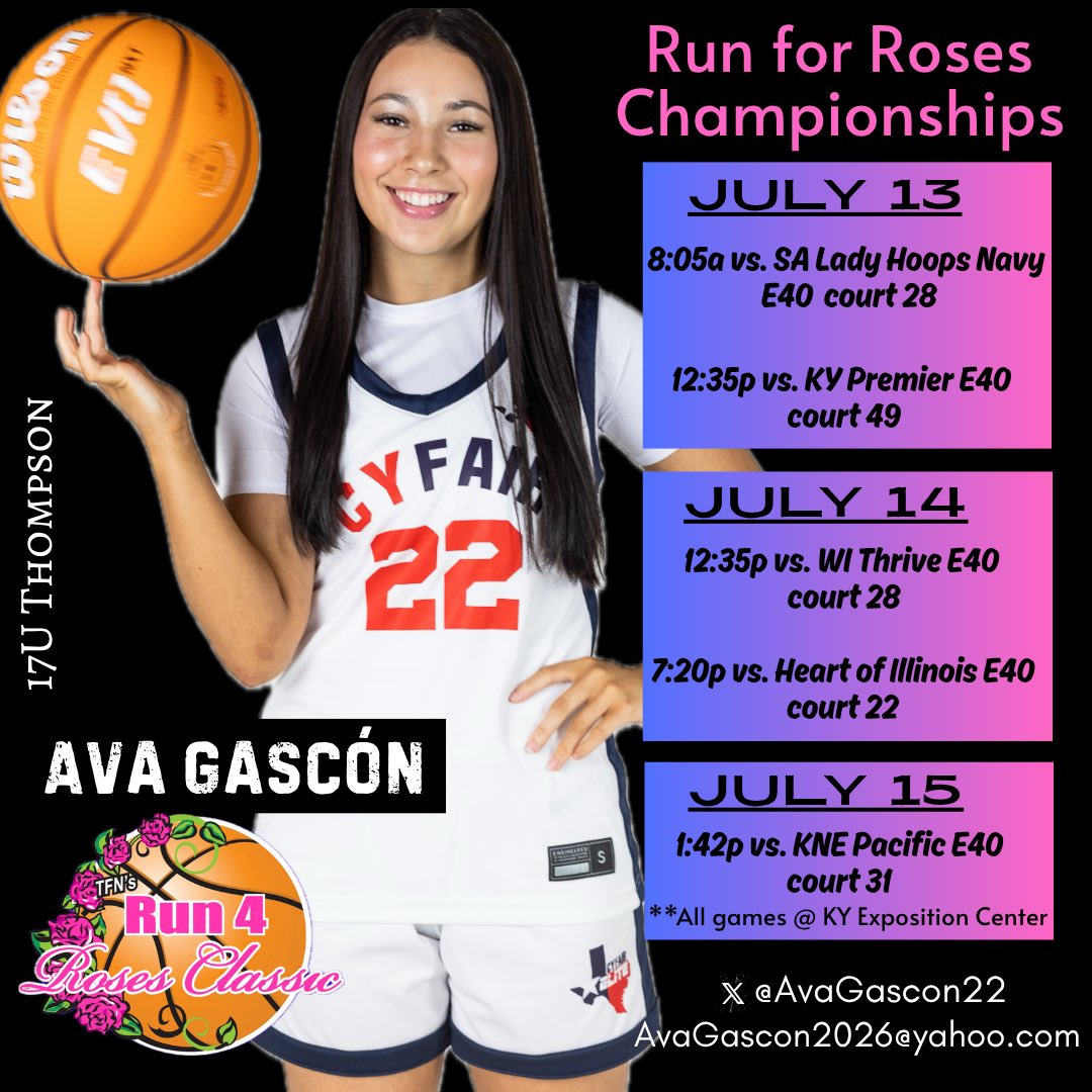 AvaGascon22's tweet image. Schedule for Run for Roses Championship!! Can’t wait!! 🌹🌹🌹