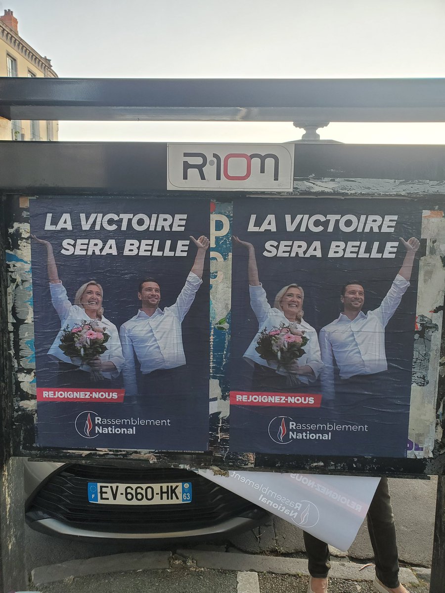 Hier, nous arpentions les rues de Riom pour mettre les panneaux d’affichages de cette belle ville aux couleurs du Rassemblement National.

Notre programme redonne de l’espoir aux Français et cela leur fait peur. Rien ne nous arrêtera et notre victoire sera belle 🇫🇷