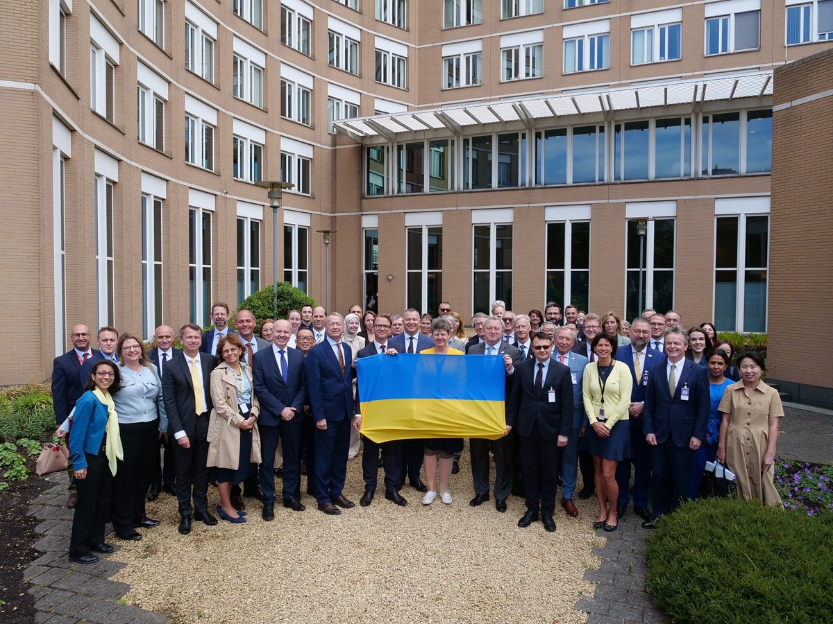 AndriyKostinUa's tweet image. Honoured to participate in the 109th Session of the @OPCW Executive Council, where we address Russia’s ongoing and escalating use of toxic chemicals and riot control agents against Ukraine – a blatant violation of the Chemical Weapons Convention.
Strengthening international…