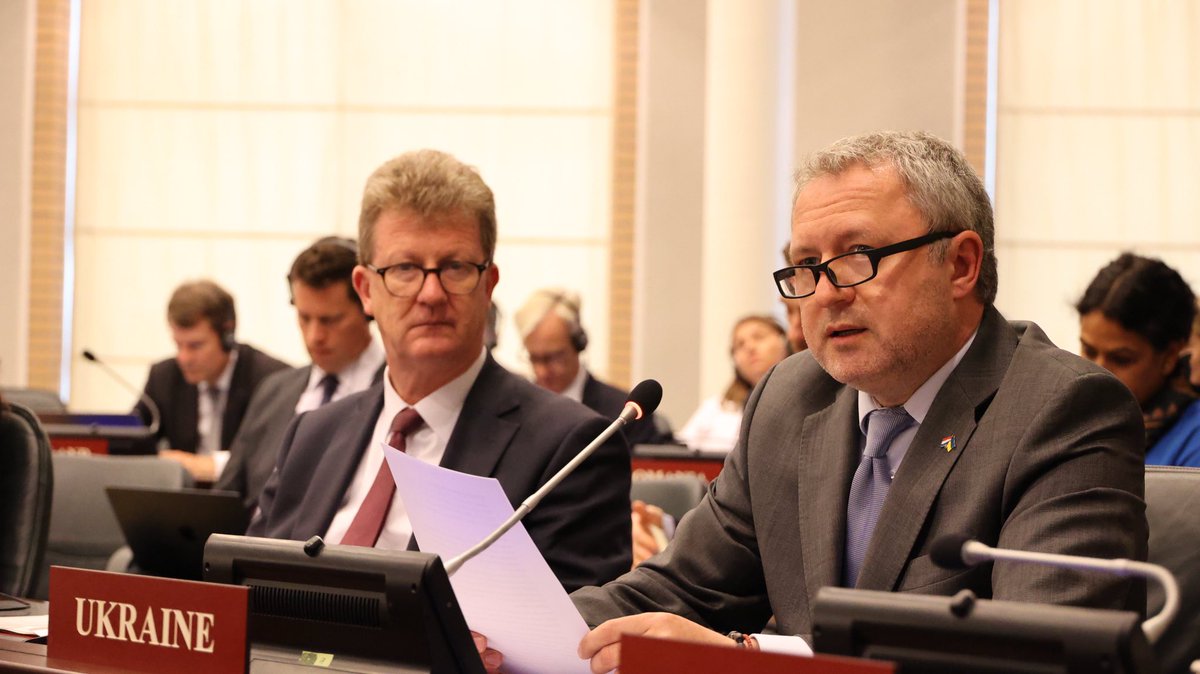 AndriyKostinUa's tweet image. Honoured to participate in the 109th Session of the @OPCW Executive Council, where we address Russia’s ongoing and escalating use of toxic chemicals and riot control agents against Ukraine – a blatant violation of the Chemical Weapons Convention.
Strengthening international…