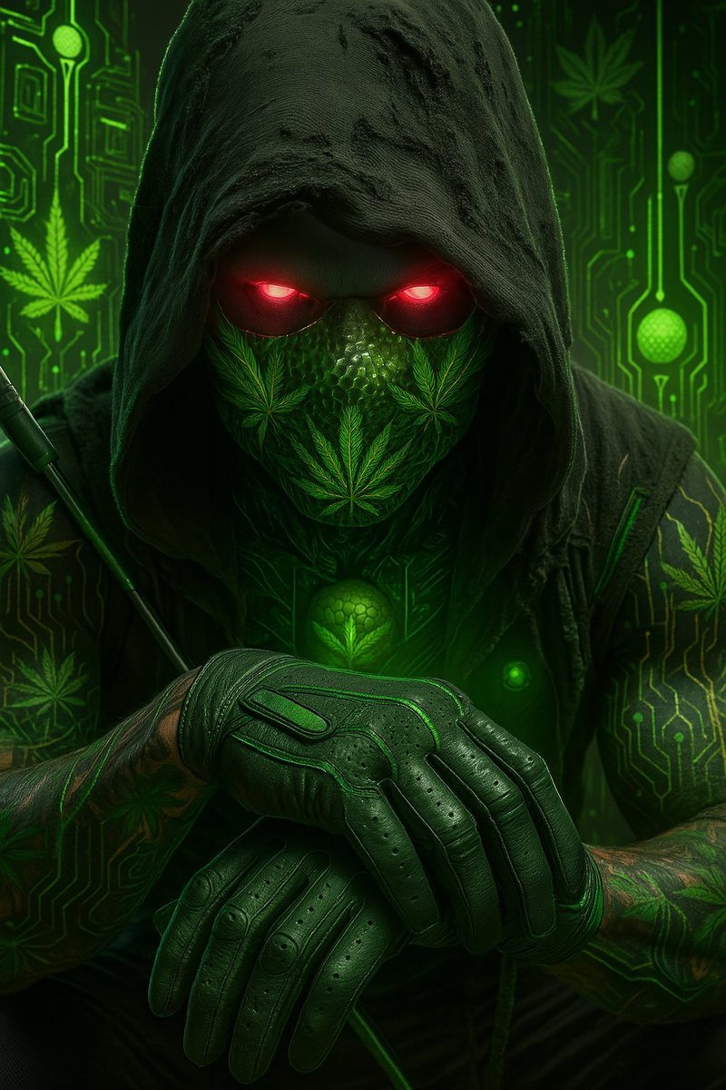 420milehighgolf's tweet photo. 🌿💀 Meet CannaShade — the high-tech phantom of the hempverse. Forged in smoke, powered by plant, and lit by circuits of green. When he rolls in, paranoia checks itself.

🔥 Ready to blaze into the future?
#CannaWarrior #CyberDank #420Vision 🌌 https://t.co/mDqXmomp86