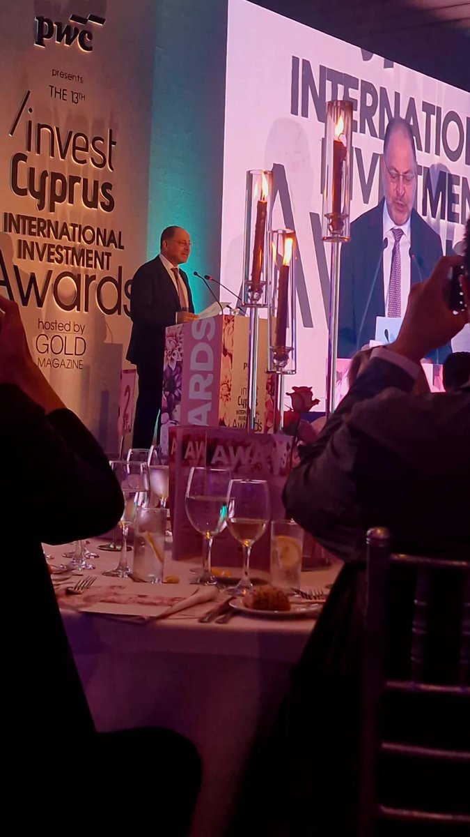 Tonight at the 13th #InvestCyprus Awards, our CEO &amp; Chairman P. Soseilos shared a bold vision: unite as #TeamCyprus — local &amp; international investors. 
 
His 3 key messages:
1.Raise ambition
2.Act systemically
3.Take personal responsibility in building the ecosystem
 
#PwCCyprus
