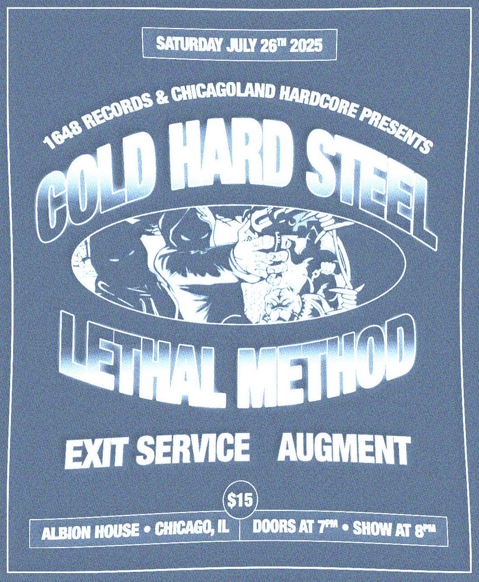 July 26th at Albion House in Chi Town

PULL UP! Support the touring bands and some of the best younger bands our scene has to offer
