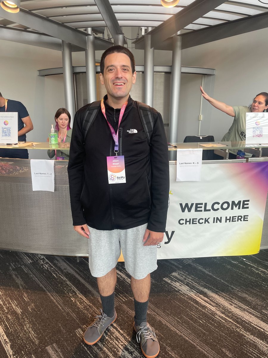 We are excited that Albert Steppi will be presenting at SciPy 2025 this Friday! 🎉 Together with Matt Haberland, they'll explore SciPy's New Infrastructure for Probability Distributions and Random Variables at 11:25 AM in the Ballroom.
If you're at #SciPy2025, don't miss it!