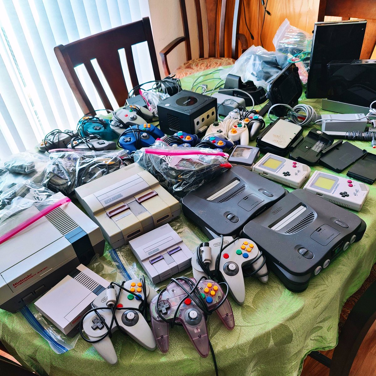 Call me a hoarder but I just can't bring myself to get rid of my lifetime of Nintendo products. 

A bit sad I sold my Virtual Boy, but it was probably their worst system anyways.
