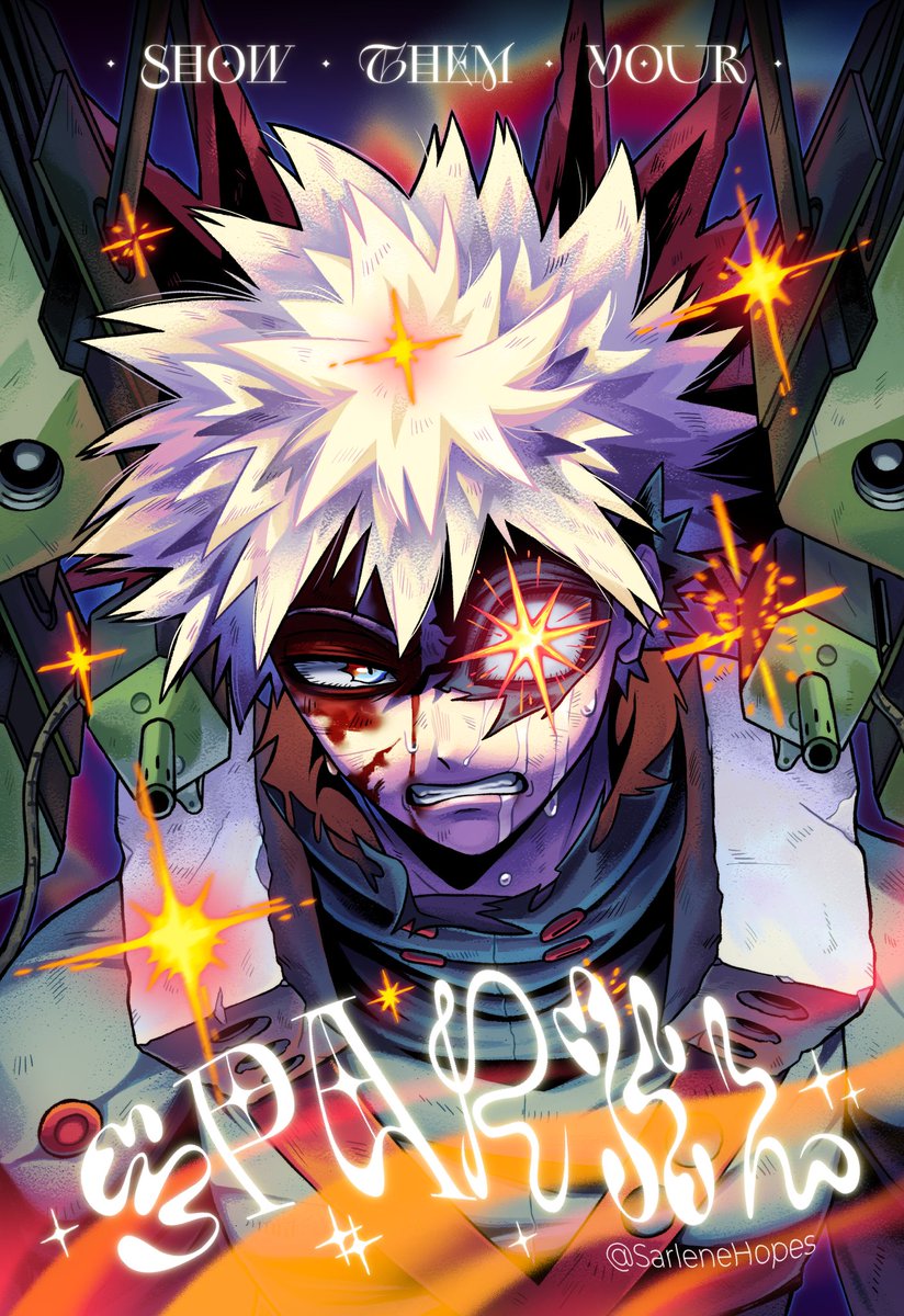SharleneHopes's tweet image. I practice anime style and here is Bakugou in my performance.💥✨
I struggled for a long time with the selection of fonts, but I did it. The whole poster came out, which is what I wanted
#MHA #僕のヒーローアカデミア #MyHeroAcadamia #BakugouKatsuki #Bakugou