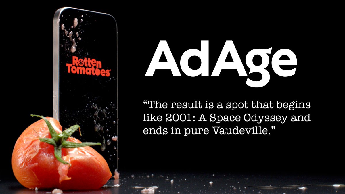 This is great to see, as I hold Stanley Kubrick and the Vaudeville tradition in such high regard :) Full article here: adage.com/creativity/amp… Thanks, <a href="/RottenTomatoes/">Rotten Tomatoes 🍅</a>!