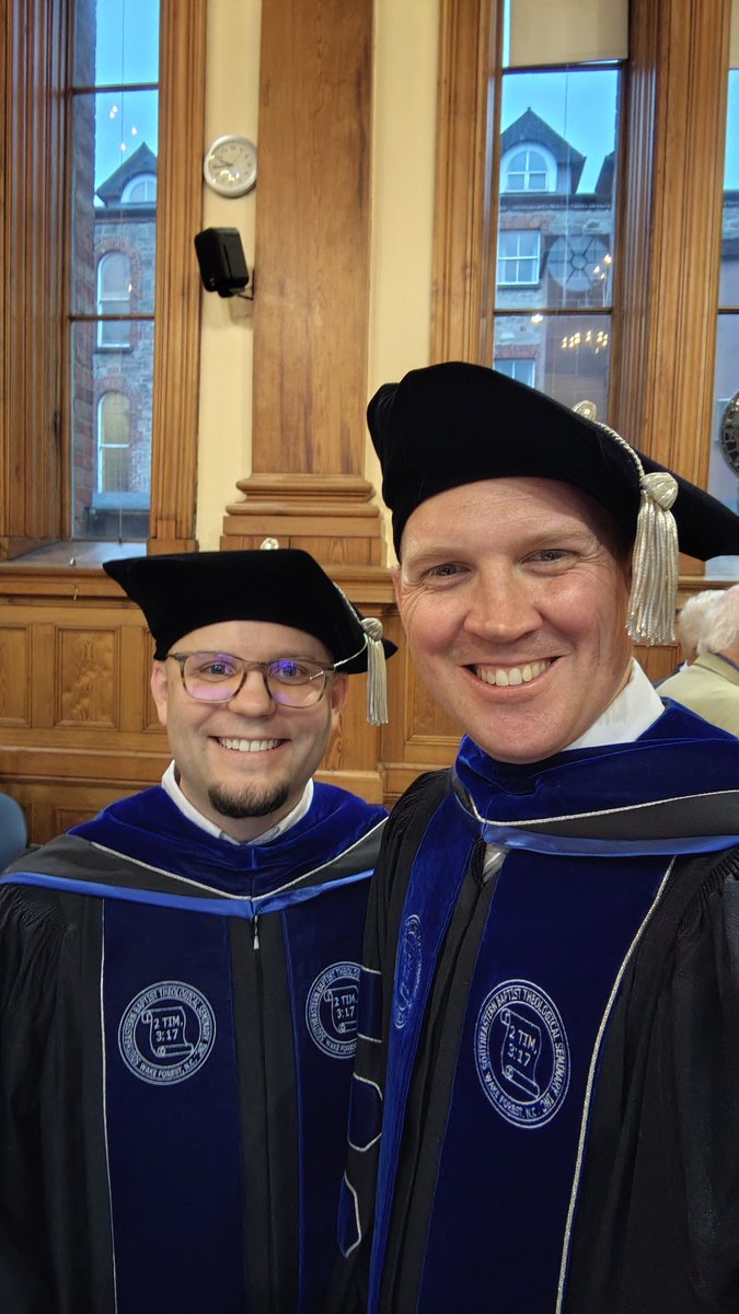 Graduation at <a href="/UnionTCollege/">Union Theological College</a> last week. 11 MA Theology students graduated! I didn't take many photos, but here are some, with Robbie and I representing the SEBTS regalia