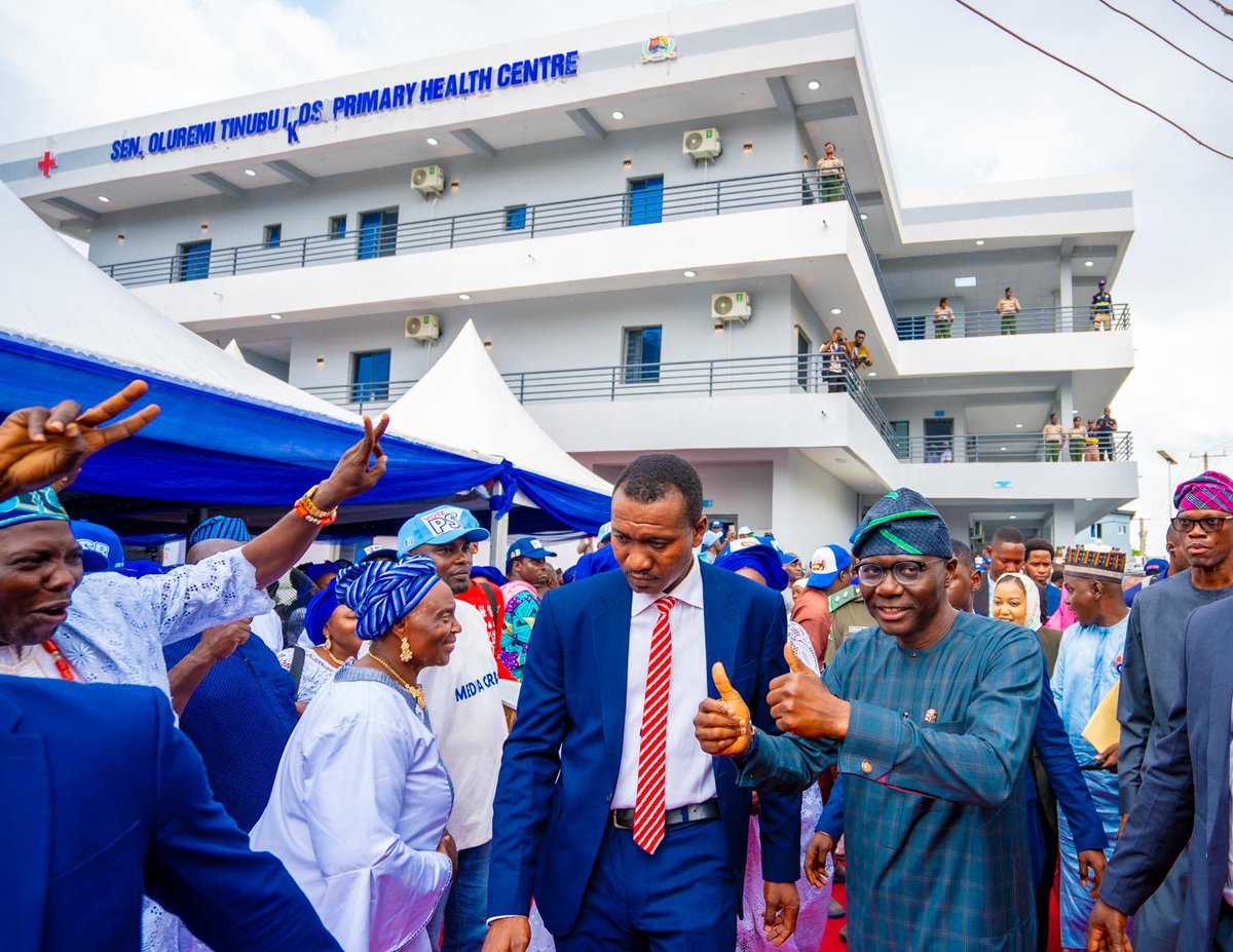 Jubril A. Gawat (@mr_jags) on Twitter photo Today, First Lady, Her Excellency Senator Oluremi Tinubu <a href="/SenRemiTinubu/">Sen Oluremi Tinubu, CON</a> ably represented by the wife of the Vice President, Hajia Nana Shettima and Governor of Lagos State, Mr <a href="/jidesanwoolu/">Babajide Sanwo-Olu</a> commissioned the brand new Senator Oluremi Tinubu Ikosi Primary Healthcare Centre. This Today, First Lady, Her Excellency Senator Oluremi Tinubu <a href="/SenRemiTinubu/">Sen Oluremi Tinubu, CON</a> ably represented by the wife of the Vice President, Hajia Nana Shettima and Governor of Lagos State, Mr <a href="/jidesanwoolu/">Babajide Sanwo-Olu</a> commissioned the brand new Senator Oluremi Tinubu Ikosi Primary Healthcare Centre. This