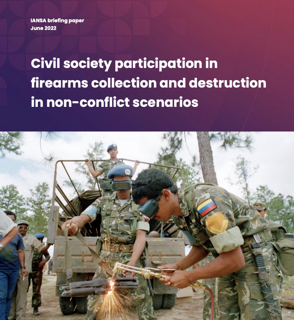 Today marks International Gun Destruction Day #IGDD2025, a UN-initiated reminder of the urgent need to eliminate surplus and illicit small arms #SALW to build safer societies.
📉 Destruction = prevention.
📘 Learn how civil society drives disarmament: iansa.org/civil-society-…