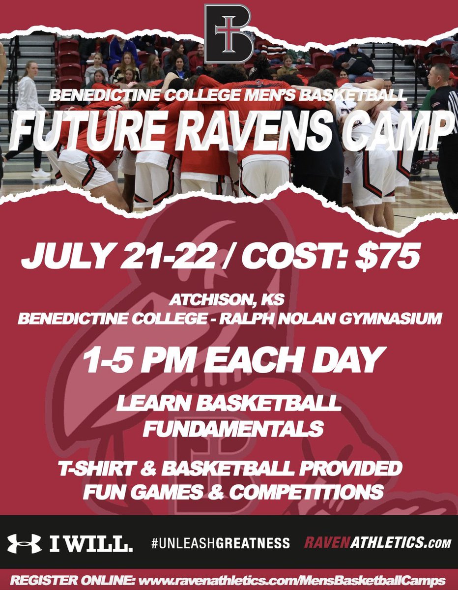 We are just under 2 weeks out from our Future Ravens Camp! Don’t forget to sign up and secure your spot!!

bit.ly/3Ev8cpu