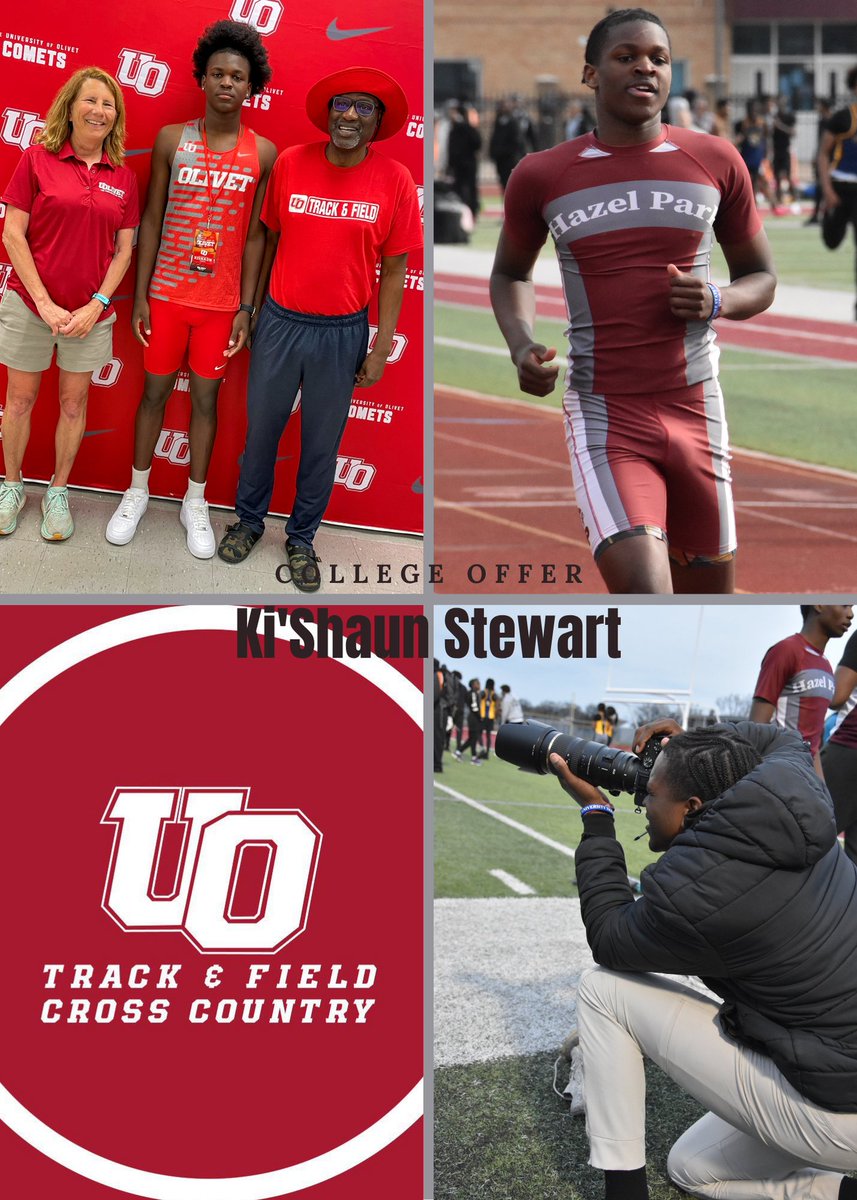 Congratulations to Ki'Shaun Stewart on receiving a Track &amp; Field roster spot with The University of Olivet. #hazelparkschools #GoVikings