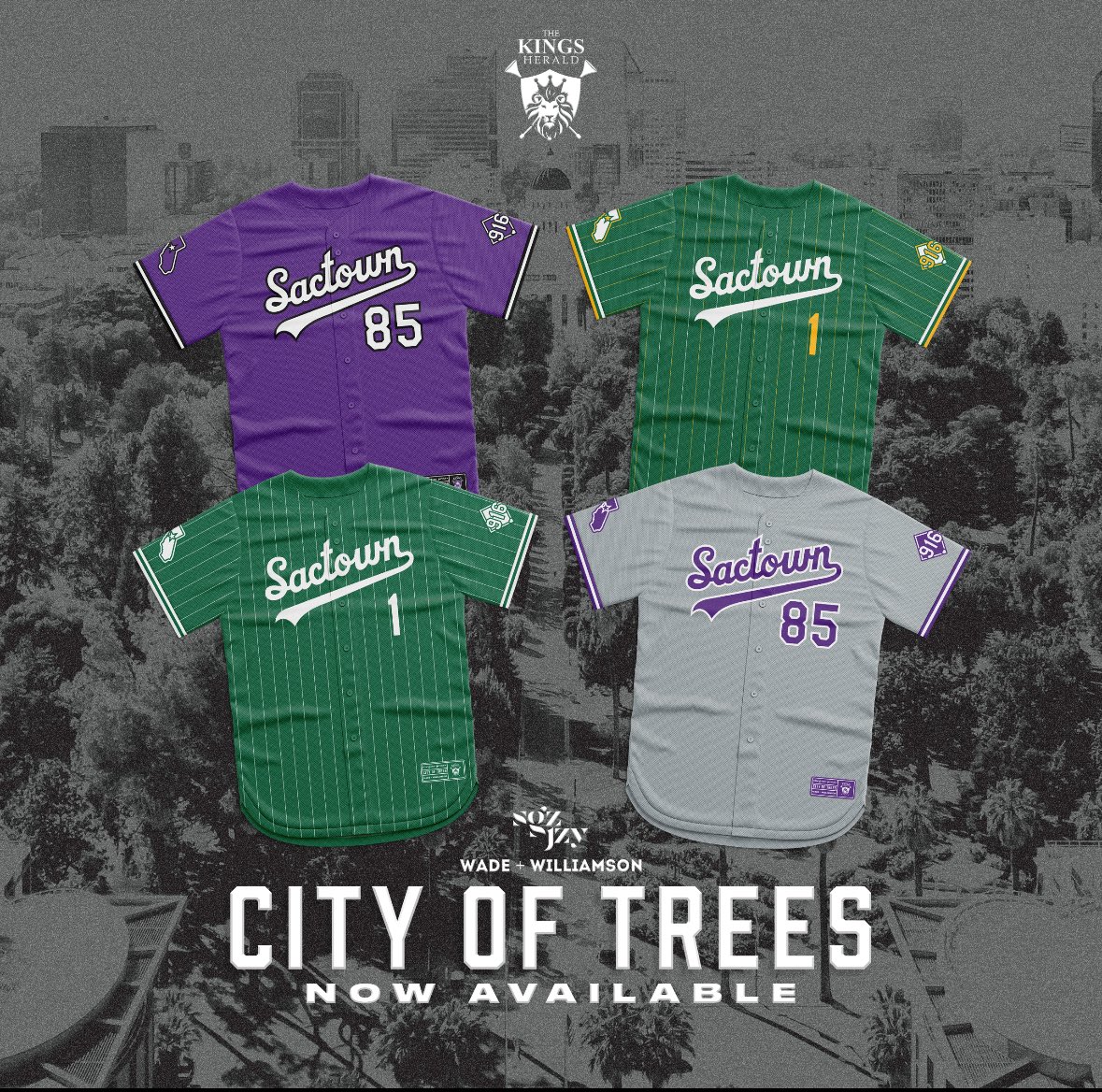 thekingsherald's tweet image. 🔥 New Sactown merch — 4 jerseys, 4 ways to rep the 916:
🌲 White Accent – Clean & classic
💛 Yellow Accent – NorCal nostalgia
🩶 Royal Gray – Grit meets style
💜 Royal Purple – Bold, loud & proud
Which one’s you?
Only available until July 16 store.kingsherald.com/product-catego…