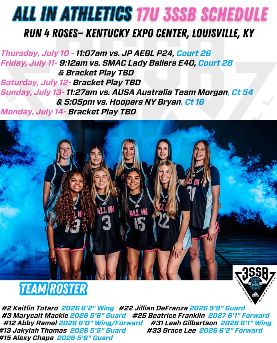 Schedule for <a href="/TFNsRun4Roses/">TFN's Run 4 Roses</a>!