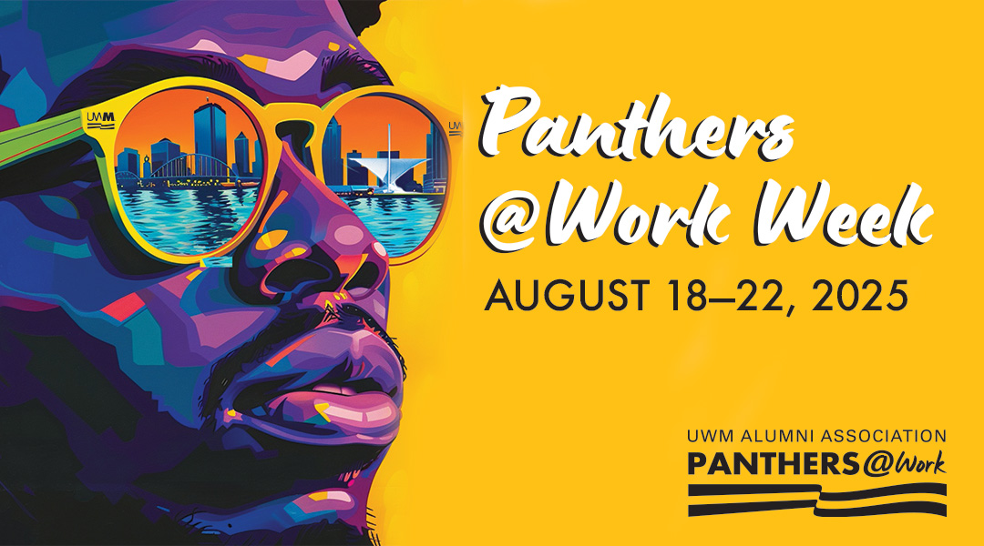 UWMAlumni's tweet image. August 18-22, celebrate Panthers@Work week!

Bring Panther pride to your workplace, connect with alumni and build your network. Sign up now to join or champion a group:
bit.ly/44uXB6C