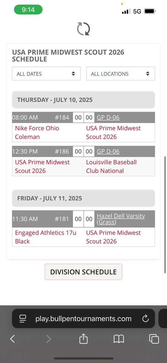 Ryan Wilusz (@ryanwilusz2026) on Twitter photo I will be playing at the ABC Invite this weekend at Grand Park. This is my schedule.
<a href="/griffingreen8/">Griff Green</a>
<a href="/tonygrazioli15/">tonygrazioli15</a>
<a href="/Coach_ZT/">Zeth Tanner</a>
<a href="/PrimeMidwest/">USA Prime Midwest Baseball</a>
<a href="/USAPrimeMI/">USA Prime Michigan Baseball & Softball</a> I will be playing at the ABC Invite this weekend at Grand Park. This is my schedule.
<a href="/griffingreen8/">Griff Green</a>
<a href="/tonygrazioli15/">tonygrazioli15</a>
<a href="/Coach_ZT/">Zeth Tanner</a>
<a href="/PrimeMidwest/">USA Prime Midwest Baseball</a>
<a href="/USAPrimeMI/">USA Prime Michigan Baseball & Softball</a>