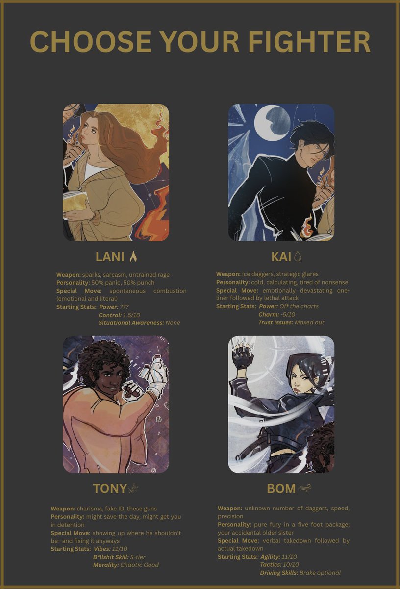 Choose your fighter, HOUSE OF WINTER edition

The Mortal Instruments x Shadow and Bone

#UnhingedPit #YA #F #Q #WritingCommunity