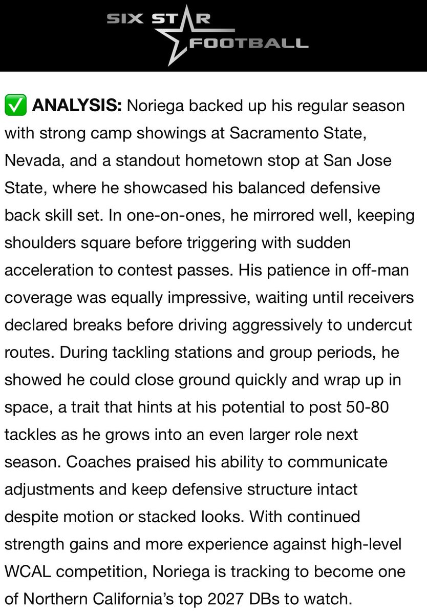 Thank you <a href="/sixstarfootball/">Six Star Football | PLUS+</a> for the write up!! <a href="/lem_adams/">Lem Adams</a> <a href="/CoachKenion/">Nathan Kenion</a> <a href="/BrandonHuffman/">Brandon Huffman</a> <a href="/GregBiggins/">Greg Biggins</a> <a href="/JacksonMoore247/">Jackson Moore</a> <a href="/_yungcoop05/">Ryan Cooper Jr</a>