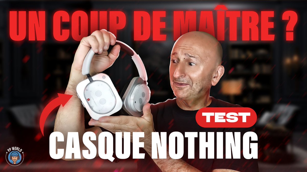 NOUVELLE VIDEO 4K Chapitrée !
La Commu, voici le test ULTRA complet du premier casque antibruit <a href="/nothing/">Nothing</a> conçu en complicité avec la grande marque audio anglaise KEF ! Je vous explique tout, je teste tout sur le terrain... j'ai TOUT donné ! 
Merci RT RT 
youtu.be/xCALGY3Cs0A