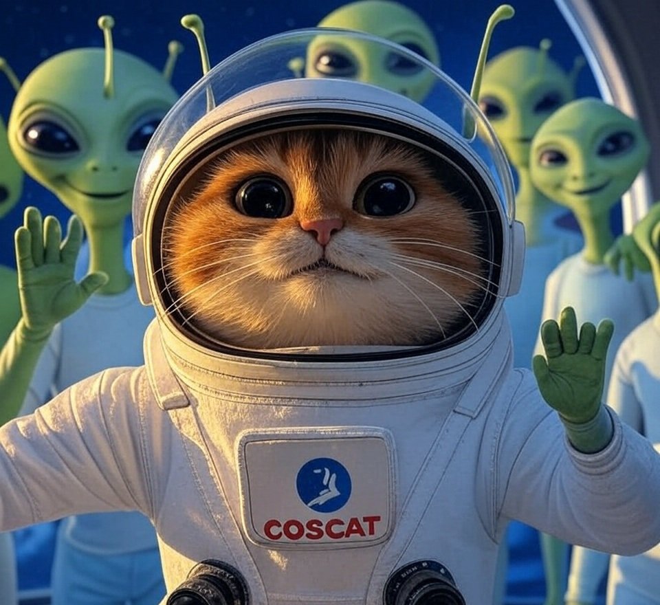 Majkl5575254329's tweet photo. Let's create a crypto miracle together and send CosmoCat to the stars #CosmoCat #FirstMovers #Solana #startlisting #pumpfun C65jeno5ALW5zJWuMZR8DgHTEyZ6qutG9p7KshhVpump https://t.co/1ad1sa5SiC