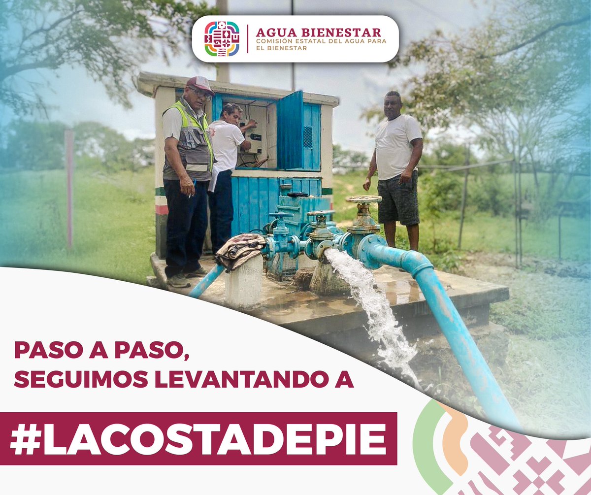 CEABIEN_OAX (@ceabienestar) on Twitter photo Con brigadas técnicas de supervisión y atención, en la #CEABIEN seguimos evaluando y dando respuesta a los daños en infraestructura hídrica tras el paso del huracán #Erick.
🤝 Gracias al respaldo del Gobernador <a href="/salomonj/">Salomón Jara Cruz</a>, seguimos poniendo a #LaCostaDePie.
#PrimaveraOaxaqueña Con brigadas técnicas de supervisión y atención, en la #CEABIEN seguimos evaluando y dando respuesta a los daños en infraestructura hídrica tras el paso del huracán #Erick.
🤝 Gracias al respaldo del Gobernador <a href="/salomonj/">Salomón Jara Cruz</a>, seguimos poniendo a #LaCostaDePie.
#PrimaveraOaxaqueña