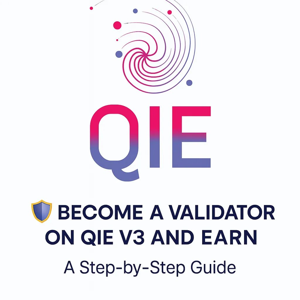 Hello QIE Community! 🥳

The QIE Blockchain just launched Version 3, bringing faster performance, cross-chain compatibility, and real on-chain governance. 🤩

And now it’s your time to shine as a QIE Validator .💪

Anyone can become a QIE Validator and earn $QIE while helping