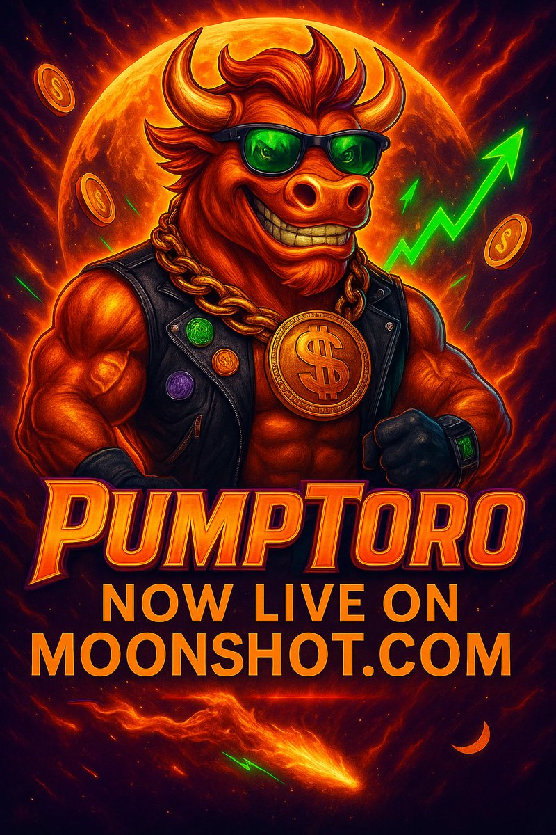 TrumpToro's tweet photo. Here is my brother Pump Toro and he is live now on https://t.co/cEPNRk83Kc  and born to moon

👇Buy now👇
https://t.co/2KDsT5fK2b https://t.co/TAVpi6h1H1