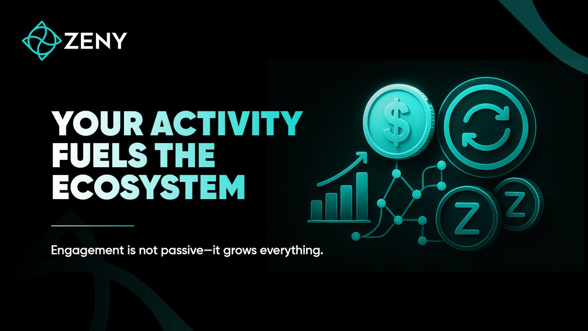 zenyprotocol's tweet photo. Every time you mint, stake, or redeem, you’re not just earning — you’re boosting the entire #ZENY ecosystem. 🔁
Your actions increase unlock speed and liquidity across the network.
#ZYP links individual effort with collective growth & long-term momentum. 📈
#ParticipateToEarn https://t.co/6XsOcj2Mvr
