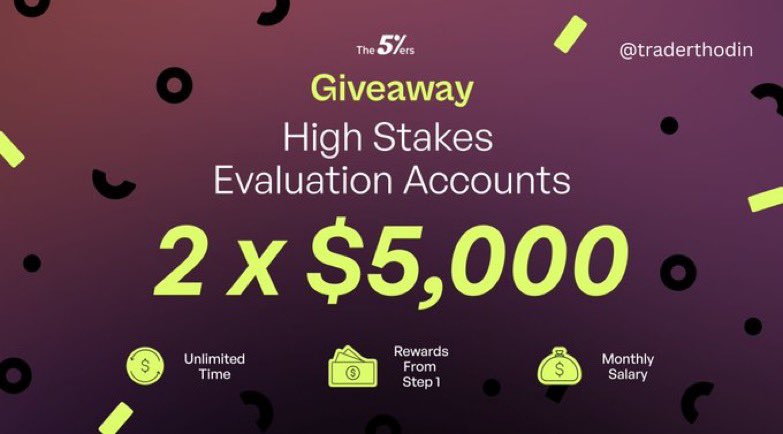 tüccar thodin (@traderthodin) on Twitter photo Let's give 2 x $5k <a href="/the5erstrading/">The5ers</a> High Stakes challenge account, what you need to do:
-Follow <a href="/traderthodin/">tüccar thodin</a> <a href="/the5erstrading/">The5ers</a> & <a href="/the5erslive/">The5ersLive</a>
-the5ers.com/?afmc=8z4 sign up with %10 discount
-RT this tweet
-If you have used the company before, you can vote here. Let's give 2 x $5k <a href="/the5erstrading/">The5ers</a> High Stakes challenge account, what you need to do:
-Follow <a href="/traderthodin/">tüccar thodin</a> <a href="/the5erstrading/">The5ers</a> & <a href="/the5erslive/">The5ersLive</a>
-the5ers.com/?afmc=8z4 sign up with %10 discount
-RT this tweet
-If you have used the company before, you can vote here.