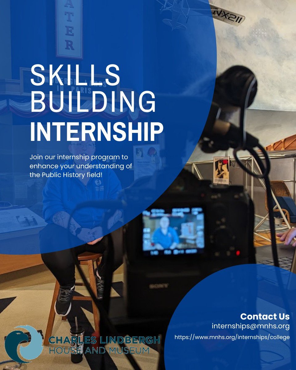 cdcmorrisonmn's tweet image. The #CharlesLindbergh House &amp;amp; Museum in #LittleFallsMN is currently accepting applications for #FallInterns! This is a #PaidInternship.

Learn more &amp;amp; APPLY here: mnhs.info/45Yskvw

#PublicHistoryInternship #VirtualProgramming #PaidOpportunity #Internship #MorrisonCounty