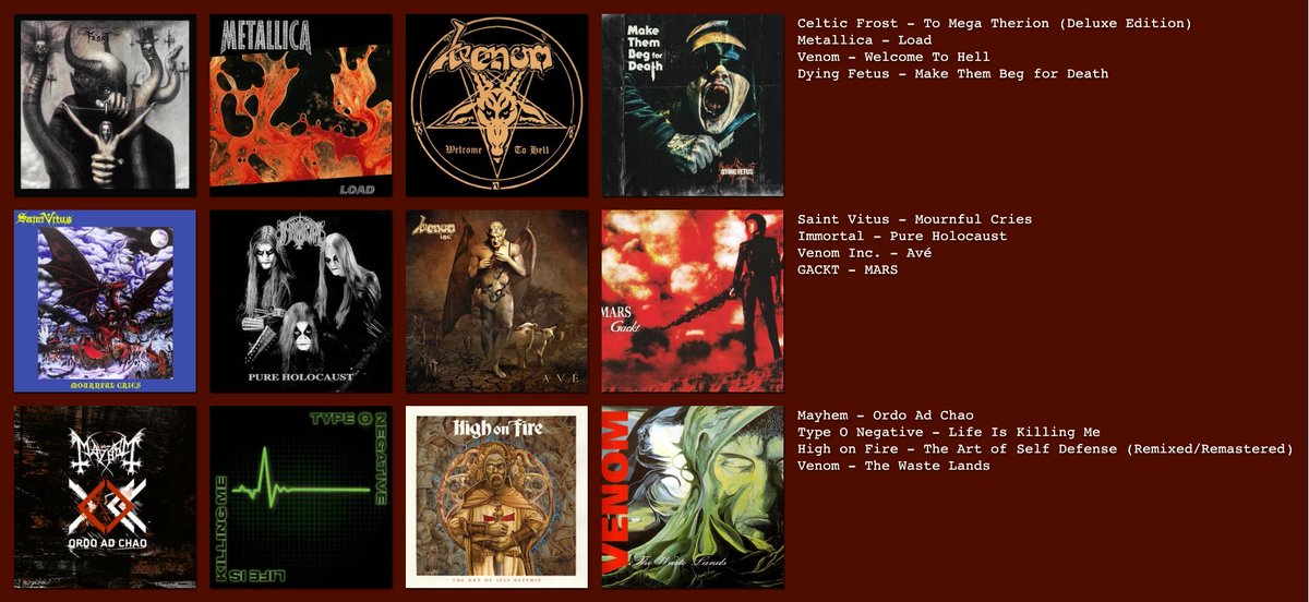 eatsomuchdirt's tweet image. #metaltwt #musictwt heres a bunch of music ive been listening to recently FOLLOW ME FOLLOW ME NOW