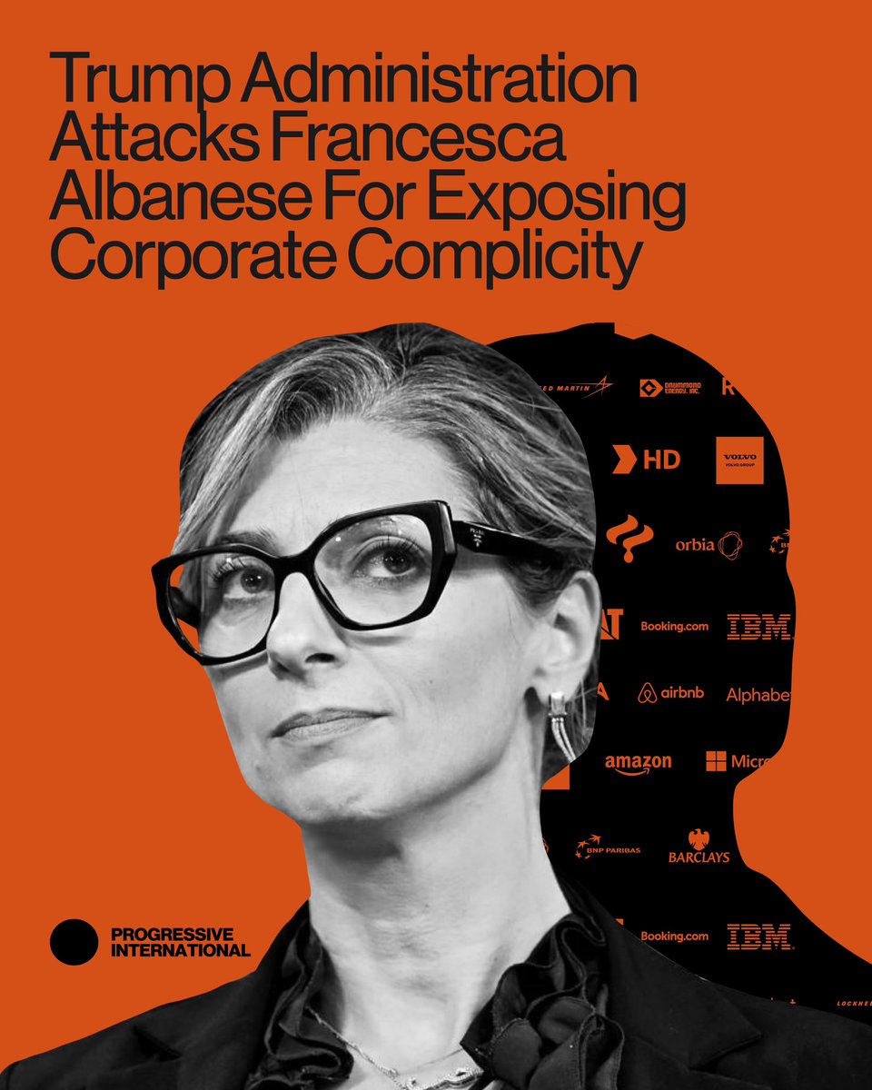 BREAKING 🇺🇸🇺🇳 The Trump administration has sanctioned UN Special Rapporteur for the Occupied Palestinian territories Fransceca Albanese (<a href="/FranceskAlbs/">Francesca Albanese, UN Special Rapporteur oPt</a>), citing her treatment of the “United States and Israel.”